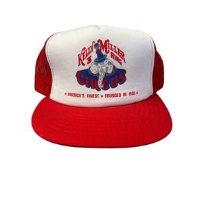🔥 Vintage Yupoong Kelly Miller 3 Ring Circus snapback Trucker Hat Cap